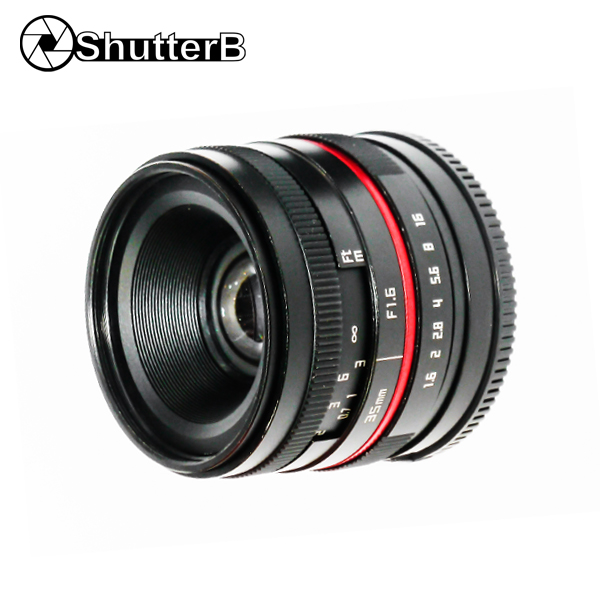Lens Shutter B 35mm F1.6 Manual Focus For Fuji X-Mount